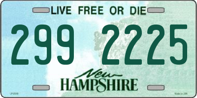 NH license plate 2992225