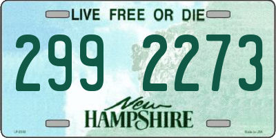 NH license plate 2992273