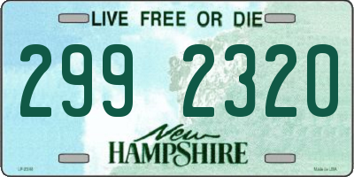 NH license plate 2992320