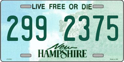 NH license plate 2992375