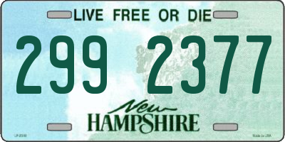 NH license plate 2992377