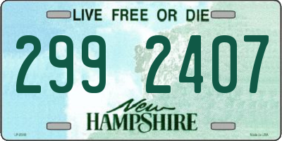 NH license plate 2992407