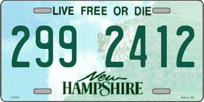 NH license plate 2992412