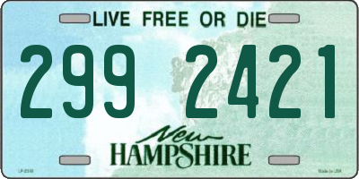 NH license plate 2992421