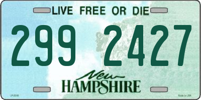 NH license plate 2992427