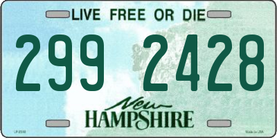 NH license plate 2992428