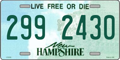 NH license plate 2992430