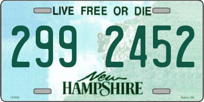NH license plate 2992452