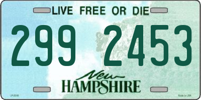NH license plate 2992453