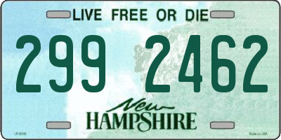 NH license plate 2992462