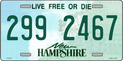 NH license plate 2992467