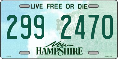 NH license plate 2992470