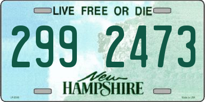 NH license plate 2992473