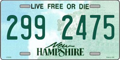 NH license plate 2992475