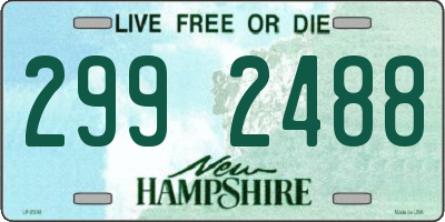 NH license plate 2992488