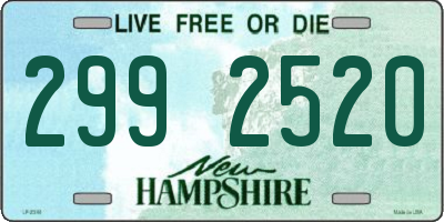 NH license plate 2992520