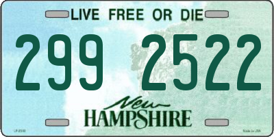 NH license plate 2992522