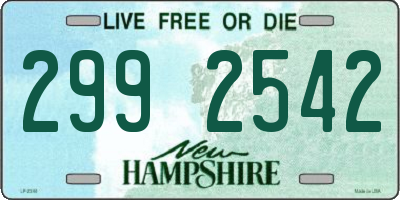 NH license plate 2992542