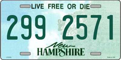 NH license plate 2992571