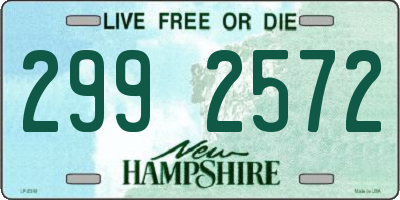 NH license plate 2992572