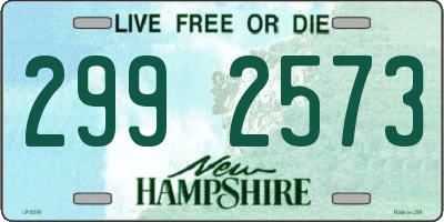 NH license plate 2992573