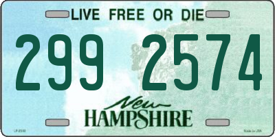 NH license plate 2992574