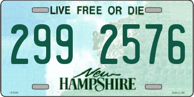 NH license plate 2992576