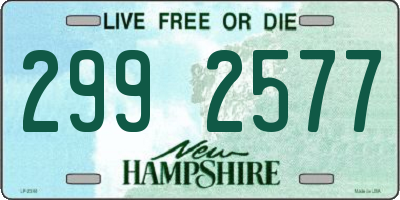NH license plate 2992577