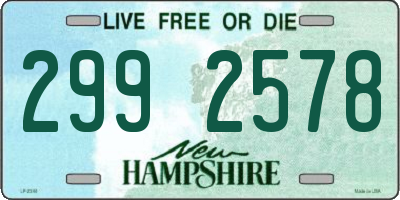 NH license plate 2992578