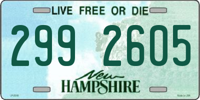 NH license plate 2992605