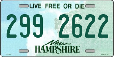 NH license plate 2992622