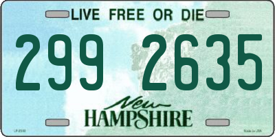 NH license plate 2992635