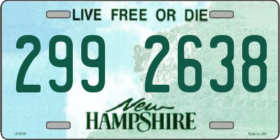 NH license plate 2992638