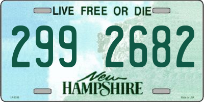 NH license plate 2992682
