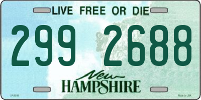 NH license plate 2992688