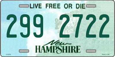 NH license plate 2992722
