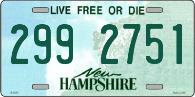 NH license plate 2992751