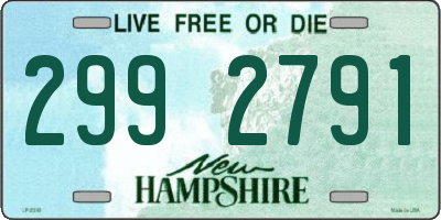 NH license plate 2992791
