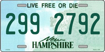 NH license plate 2992792