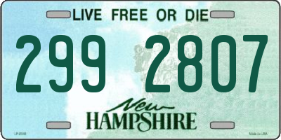 NH license plate 2992807