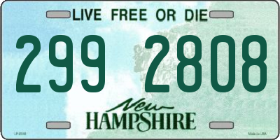 NH license plate 2992808