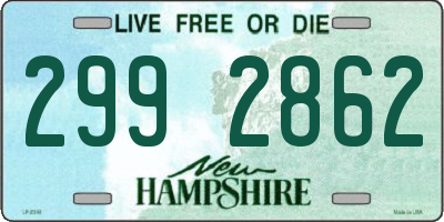 NH license plate 2992862