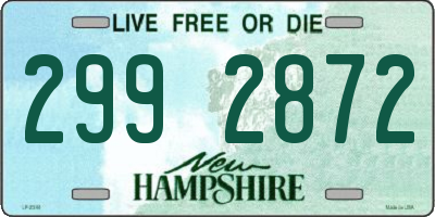NH license plate 2992872