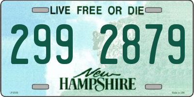 NH license plate 2992879