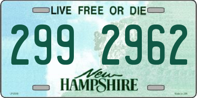 NH license plate 2992962