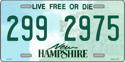 NH license plate 2992975