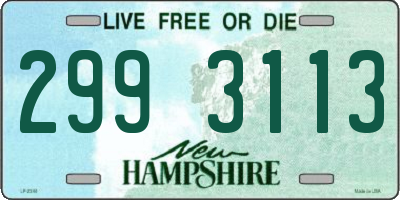 NH license plate 2993113