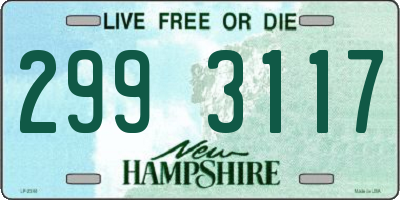 NH license plate 2993117