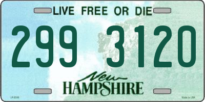 NH license plate 2993120
