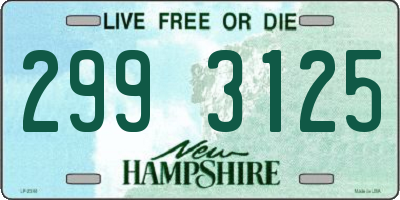 NH license plate 2993125